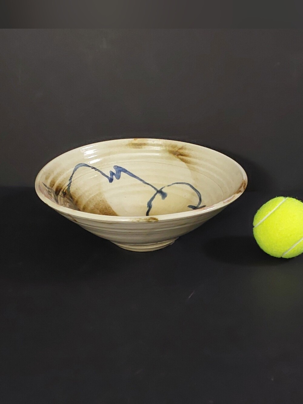 Artistic Ceramic Bowl with Abstract Design